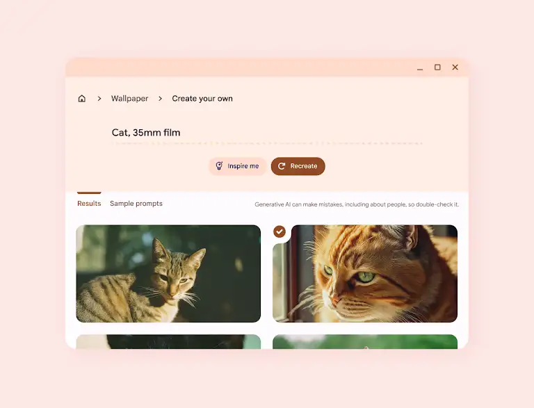 Still image depicting how to create a custom wallpaper on Chromebook Plus.