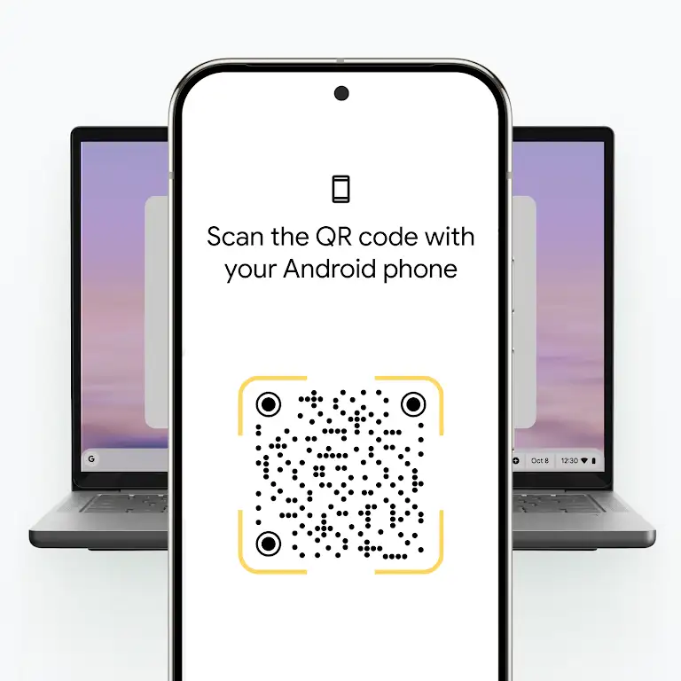 Animation illustrating instant access to files, photos, and bookmarks by signing in with your Gmail account.